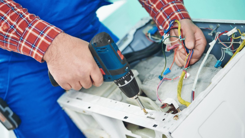 Ayaş Fondital Fondital çamaşır makinesi kart tamiri – Su almama arızası orijinal parça ile giderildi. - Teknik servis örneği